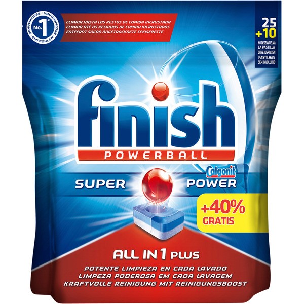 Finish lavavajillas Super Power 25 pastillas + 10 gratis