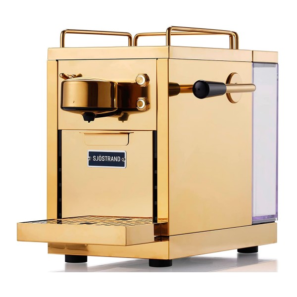 Sjöstrand espresso machine brass / cafetera de cápsulas nespresso